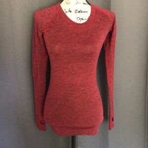 lululemon athletica Maroon Long Sleeve Top